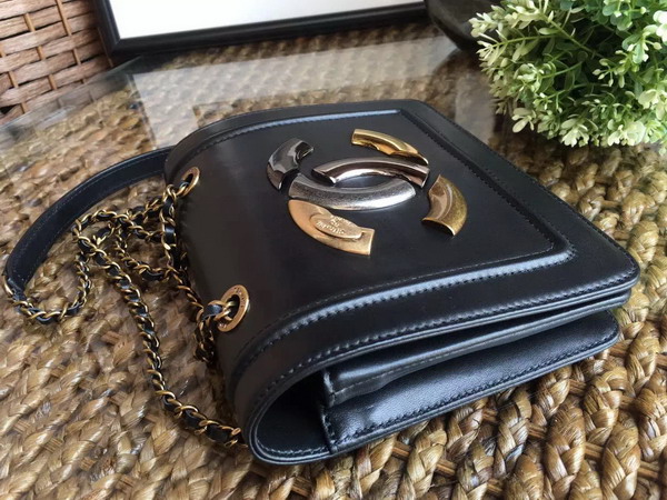 Chanel New Small Flap Bag Black Lambskin for Sale