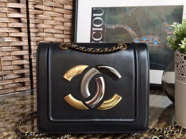 Chanel New Small Flap Bag Black Lambskin for Sale