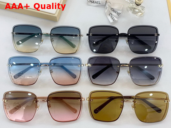 Chanel New Square Sunglasses in Blue Replica