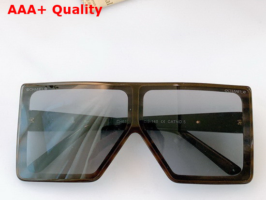 Chanel Oversized Square Frame Sunglasses in Black Replica