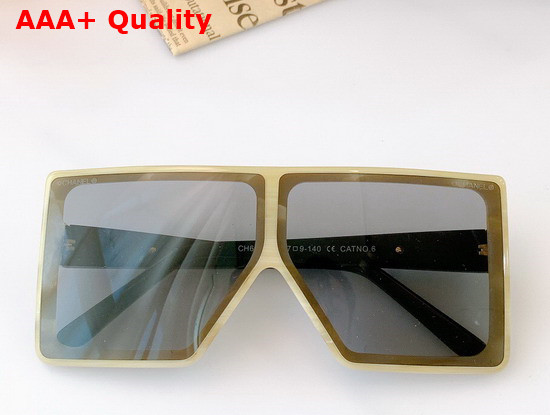 Chanel Oversized Square Frame Sunglasses in Black Replica