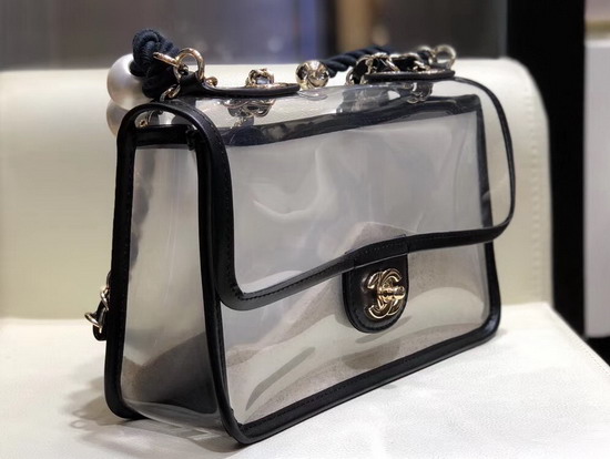 Chanel PVC Flap Bag Imitation Pearls