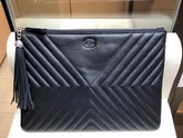 Chanel Pouch Calfskin Black