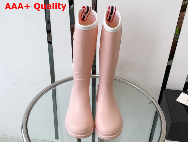 Chanel Rain Boot in Pink Rubber Replica