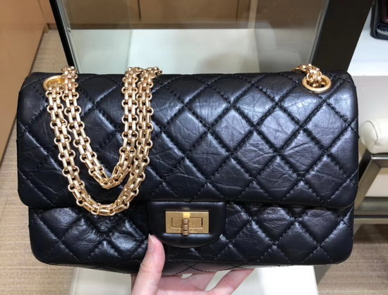 Chanel Reissue Flap Bag in Black with Gold Hardware