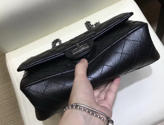 Chanel Reissue Flap Bag in Black with Silver Hardware