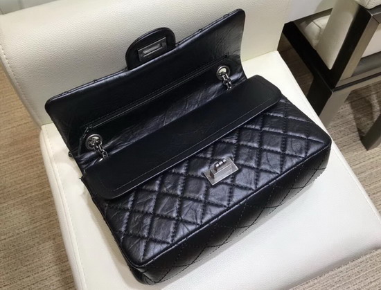 Chanel Reissue Flap Bag in Black with Silver Hardware