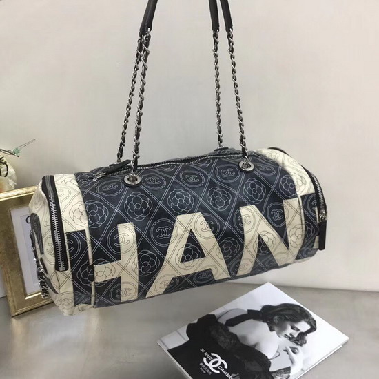 Chanel Roller Pouch Printed Fabric