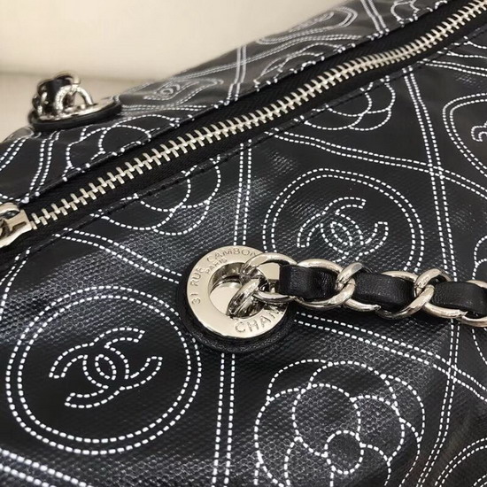 Chanel Roller Pouch Printed Fabric