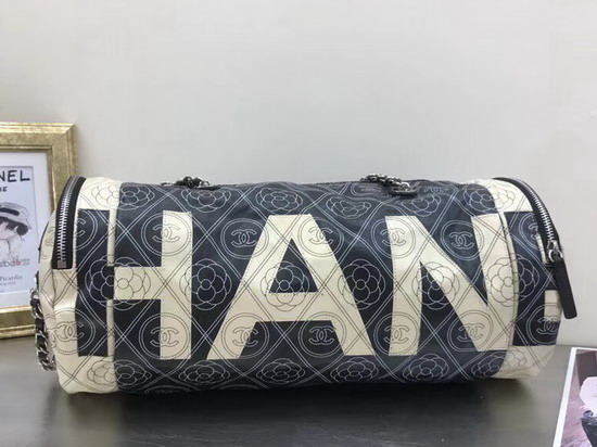 Chanel Roller Pouch Printed Fabric