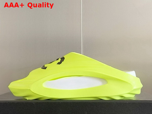 Chanel Rubber Mules in Neon Yellow Replica