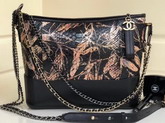 Chanel S Gabrielle Hobo Handbag Printed Python