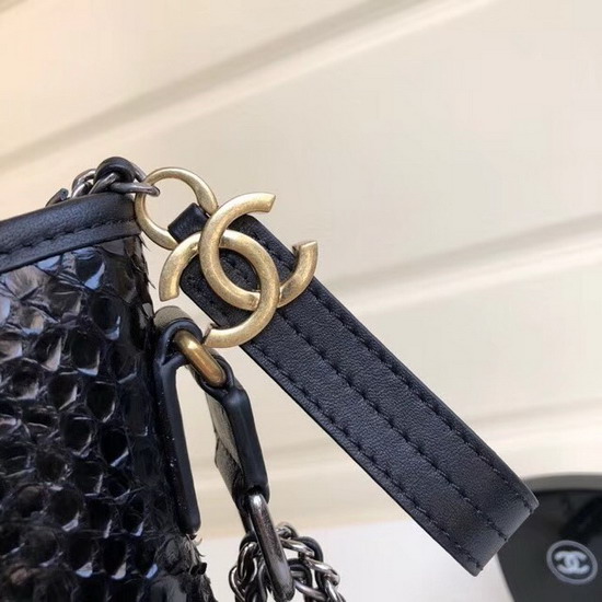 Chanel S Gabrielle Hobo Handbag Python