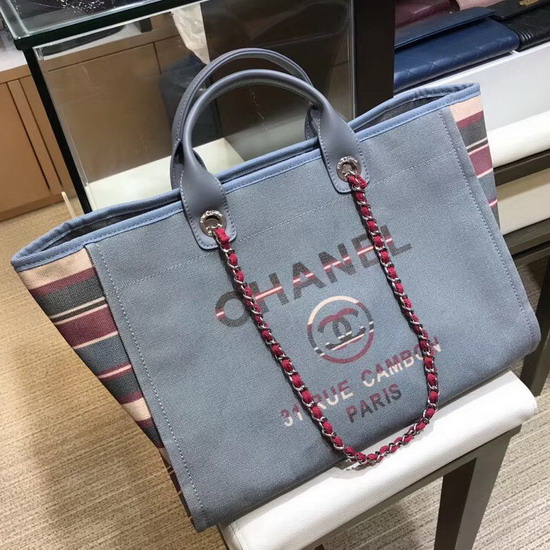 Chanel Shopping Bag Denim Canvas