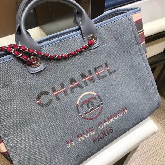 Chanel Shopping Bag Denim Canvas