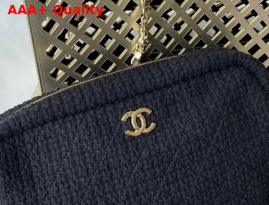 Chanel Shopping Bag Metallic Perforated Calfskin Gold Tone Metal Ref AS2377 Replica