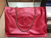 Chanel Shopping Bag in Red Soft Calfskin