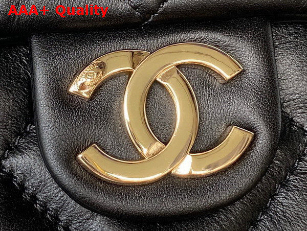 Chanel Shopping Tote Bag in Black Calfskin Replica