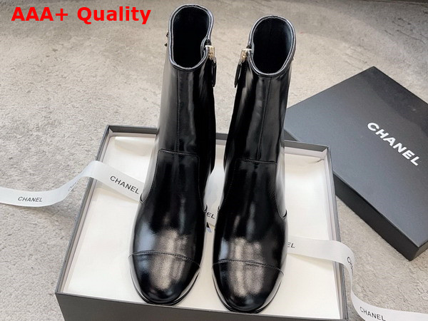 Chanel Short Boot in Black Calfskin Replica