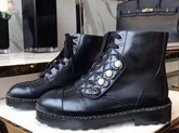 Chanel Short Boots Black Calfskin G33188