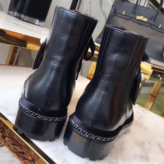 Chanel Short Boots Black Calfskin G33188