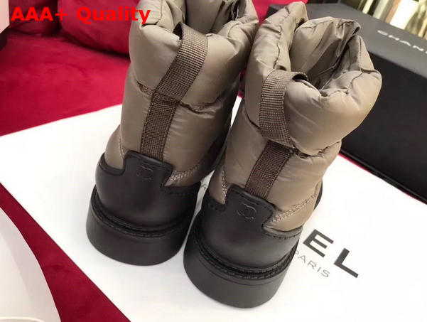 Chanel Short Boots Nylon Beige For Sale