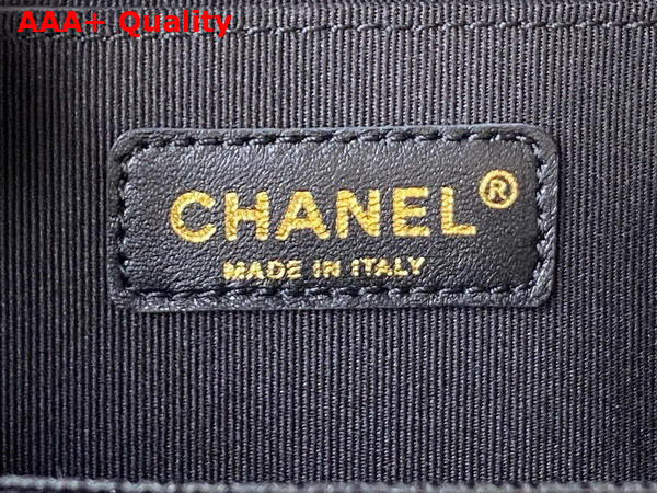 Chanel Small Backpack in Black Grained Shiny Calfskin Gold Tone Metal AS4399 Replica