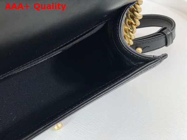 Chanel Small Boy Chanel Handbag Lambskin Gold Tone Metal Black Ref A67085 Replica