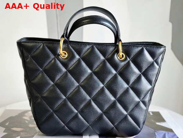 Chanel Small Cabas in Black Lambskin Replica