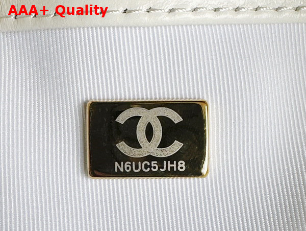 Chanel Small Cabas in White Lambskin Replica