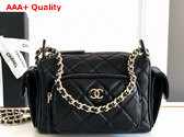 Chanel Small Camera Case in Black Lambskin AS5220 Replica