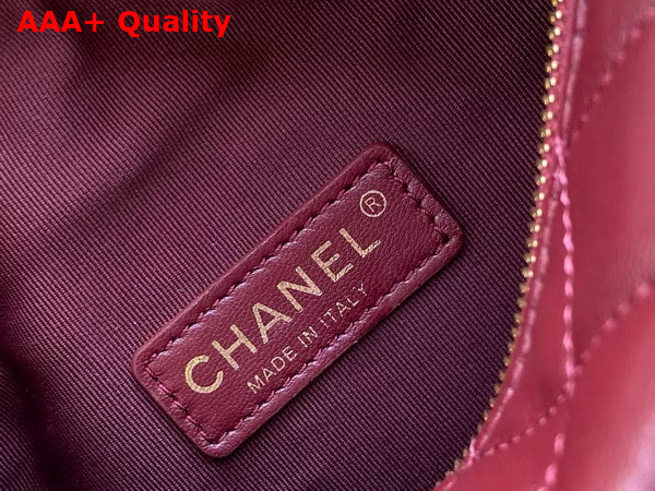 Chanel Small Camera Case in Burgundy Lambskin AS5220 Replica