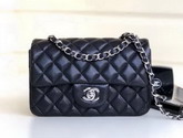 Chanel Small Caviar Flap Bag in Pearl Black Grained Calfskin