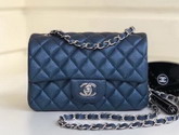 Chanel Small Caviar Flap Bag in Pearl Blue