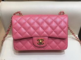 Chanel Small Caviar Flap Bag in Pearl Pink