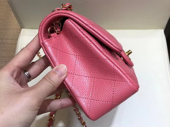 Chanel Small Caviar Flap Bag in Pearl Pink