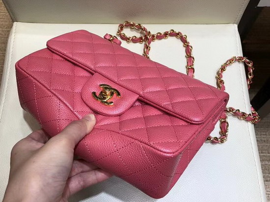 Chanel Small Caviar Flap Bag in Pearl Pink