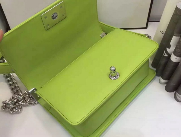 Chanel Small Chevron Le Boy Apple Green Calfskin for Sale