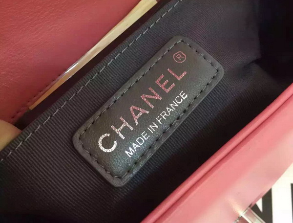 Chanel Small Chevron Le Boy Pink Calfskin for Sale