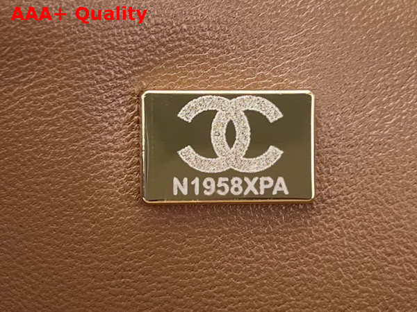 Chanel Small Classic Flap Bag in Brown Velvet Replica