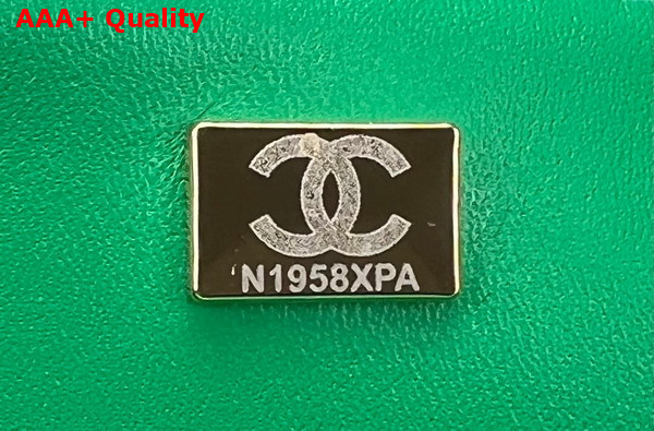 Chanel Small Classic Flap Bag in Green Tweed Replica