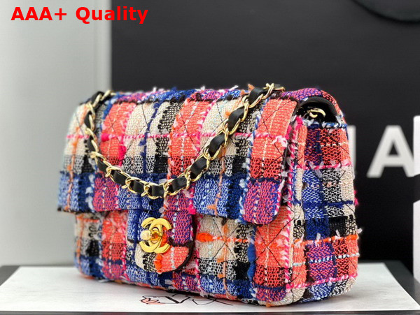 Chanel Small Classic Flap Bag in Multicolor Tweed Replica