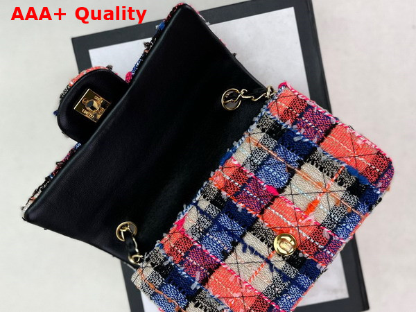 Chanel Small Classic Flap Bag in Multicolor Tweed Replica