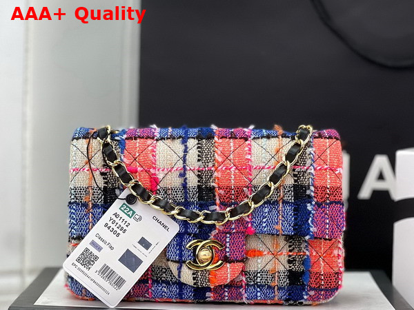 Chanel Small Classic Flap Bag in Multicolor Tweed Replica