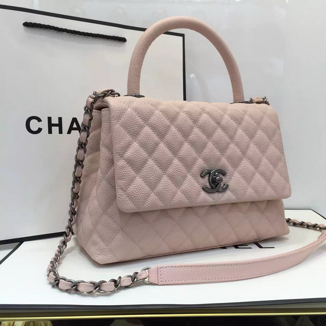 Chanel Small Coco Handle Bag Pink Caviar for Sale