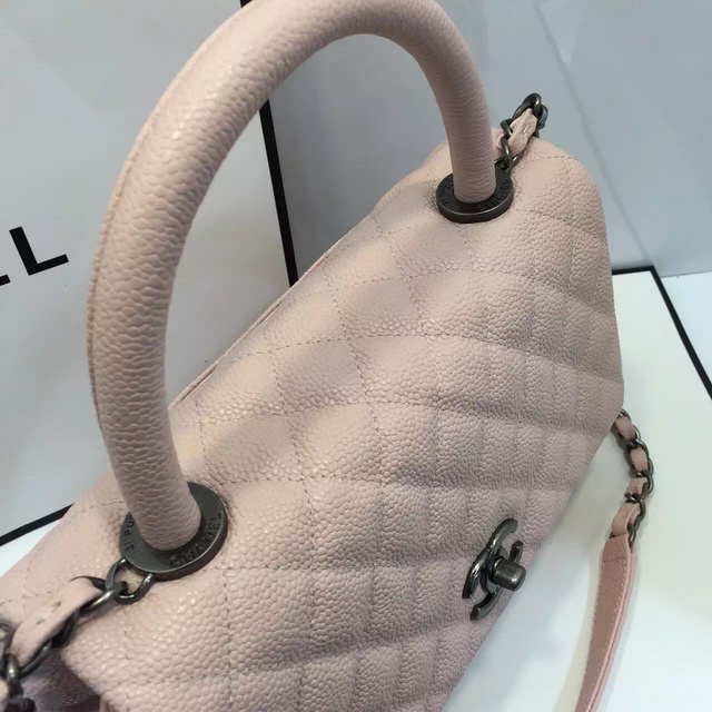 Chanel Small Coco Handle Bag Pink Caviar for Sale