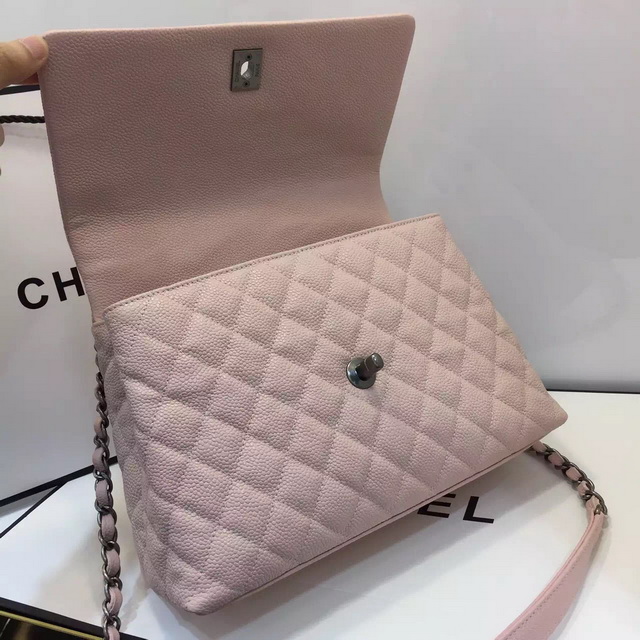 Chanel Small Coco Handle Bag Pink Caviar for Sale