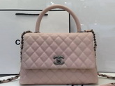 Chanel Small Coco Handle Bag Pink Caviar for Sale