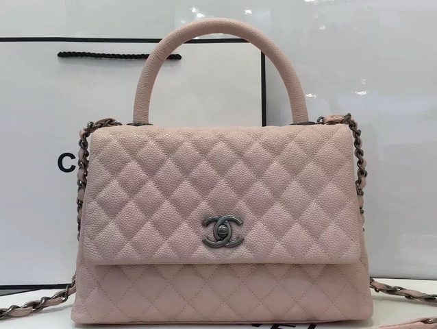 Chanel Small Coco Handle Bag Pink Caviar for Sale