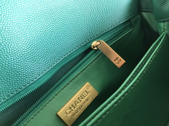 Chanel Small Coco Handle Bag in Turquoise with Gold Hardware